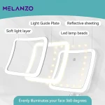 آینه بزرگ نما 20 برابر زوم با نور LED | مناسب آرایش و اصلاح دقیق - Image 3