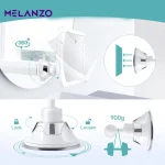 آینه بزرگ نما 20 برابر زوم با نور LED | مناسب آرایش و اصلاح دقیق - Image 5